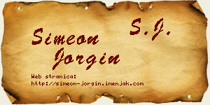 Simeon Jorgin vizit kartica